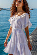 White cotton beach dresses to wear on a Caribbean Cruise by Lindsey Brown 